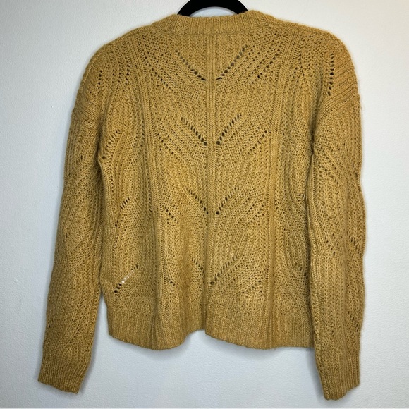 NEW Madewell Charley Alpaca Blend Pullover Sweater Mustard Size XXS MSRP $98 - Picture 2 of 7